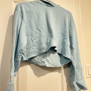 Nike Blue crop hoodie